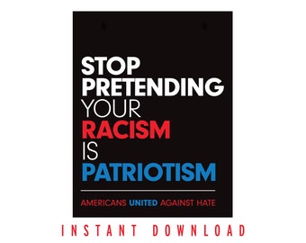Protest Sign (DOWNLOADABLE) - protest - anti trump - immigration ban protest - refugee support