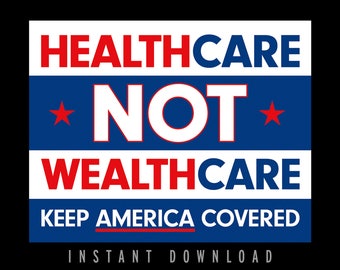 Protest Sign (DOWNLOADABLE) - protest - anti trump - healthcare protest - AHCA - ACA
