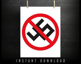 No 45 - Trump Protest Sign (DOWNLOADABLE) - protest - anti trump - racism - refugee