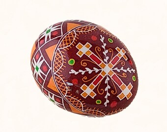 Collectible Keepsake Gift - Handcrafted Real Ukrainian Easter Egg - Exquisite Pysanky Decorative Egg Art