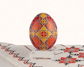 Handmade Real Pysanky Egg Art - Perfect Gift for Birthday, Easter - Springtime Decor