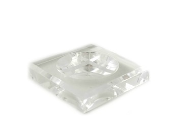 Extra-Large Acrylic Dimple Display Stand: Ostrich Egg & Crystal Ball Holder