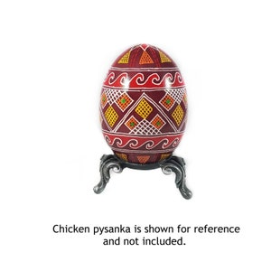 Pewter or Gold Crystal Ball Stand: Pysanka Egg Holder, Mineral Sphere Display bild 8