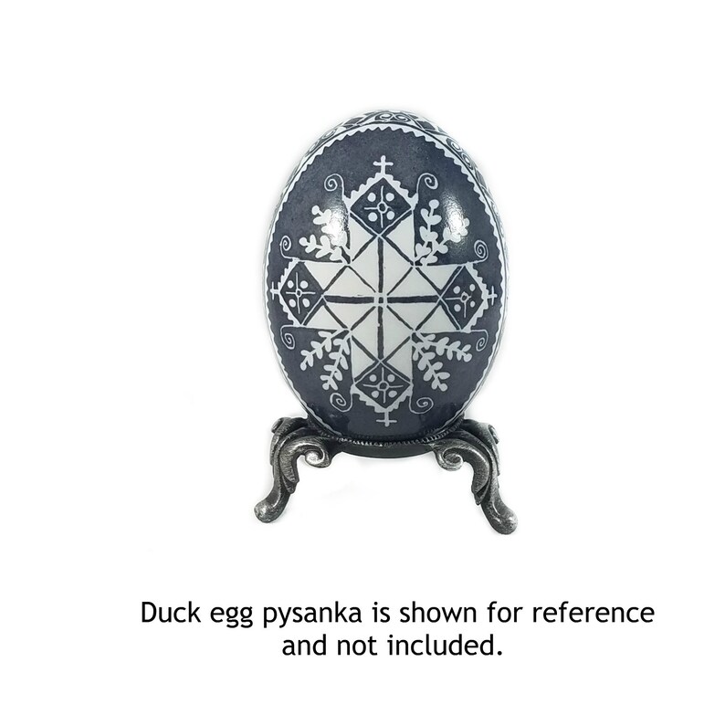 Pewter or Gold Crystal Ball Stand: Pysanka Egg Holder, Mineral Sphere Display Pewter