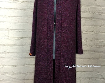 A woman's long cardigan. Hand made.