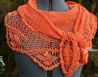 A crochet shawl.