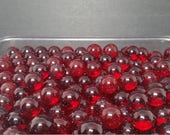 Vintage Marles Champion Ruby Red 5 8 Inch - New Old Stock - Never Used At All - Rich Color - Heavy Blacklight UV Reactivity