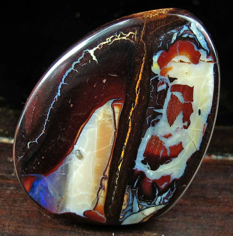 Fantastic Boulder Opal Gemstone 63.00 CTS Boulder Opal Koroit Australian Natural Solid Polished