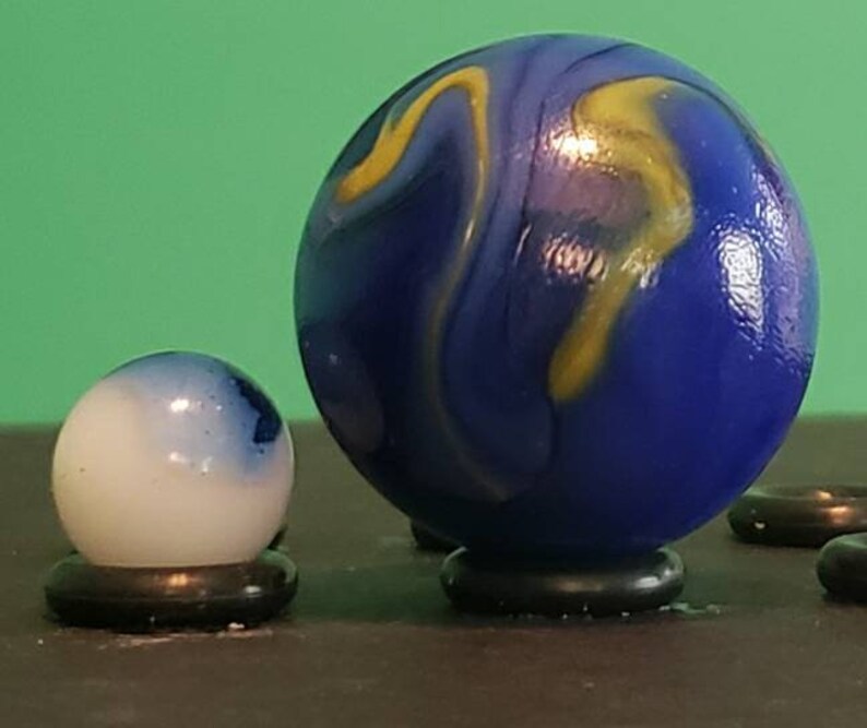35mm 2 Mammoth Marbles Van Gogh 1/&38 FREE DOMESTIC SHIPPING