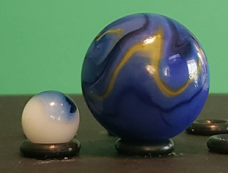 35mm 2 Mammoth Marbles Van Gogh 1/&38 FREE DOMESTIC SHIPPING