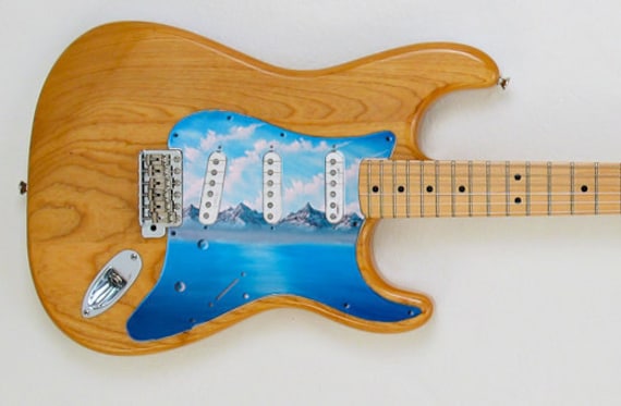 Handpainted Guitar Pickguard (Fender/Squier)