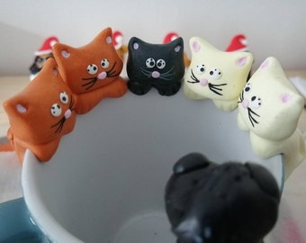 Chat Fimo Etsy