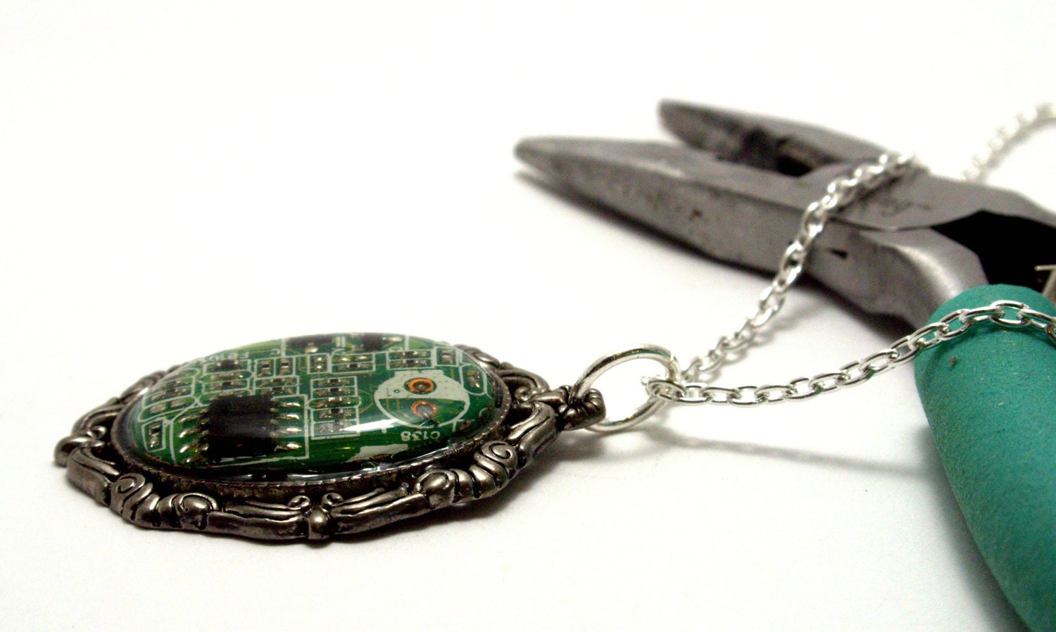 Victorian Circuit Board Necklace Circuit Board Jewelry Etsy