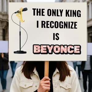 Funny Protest Sign: Anti-Trump Rally Poster (Digital Download