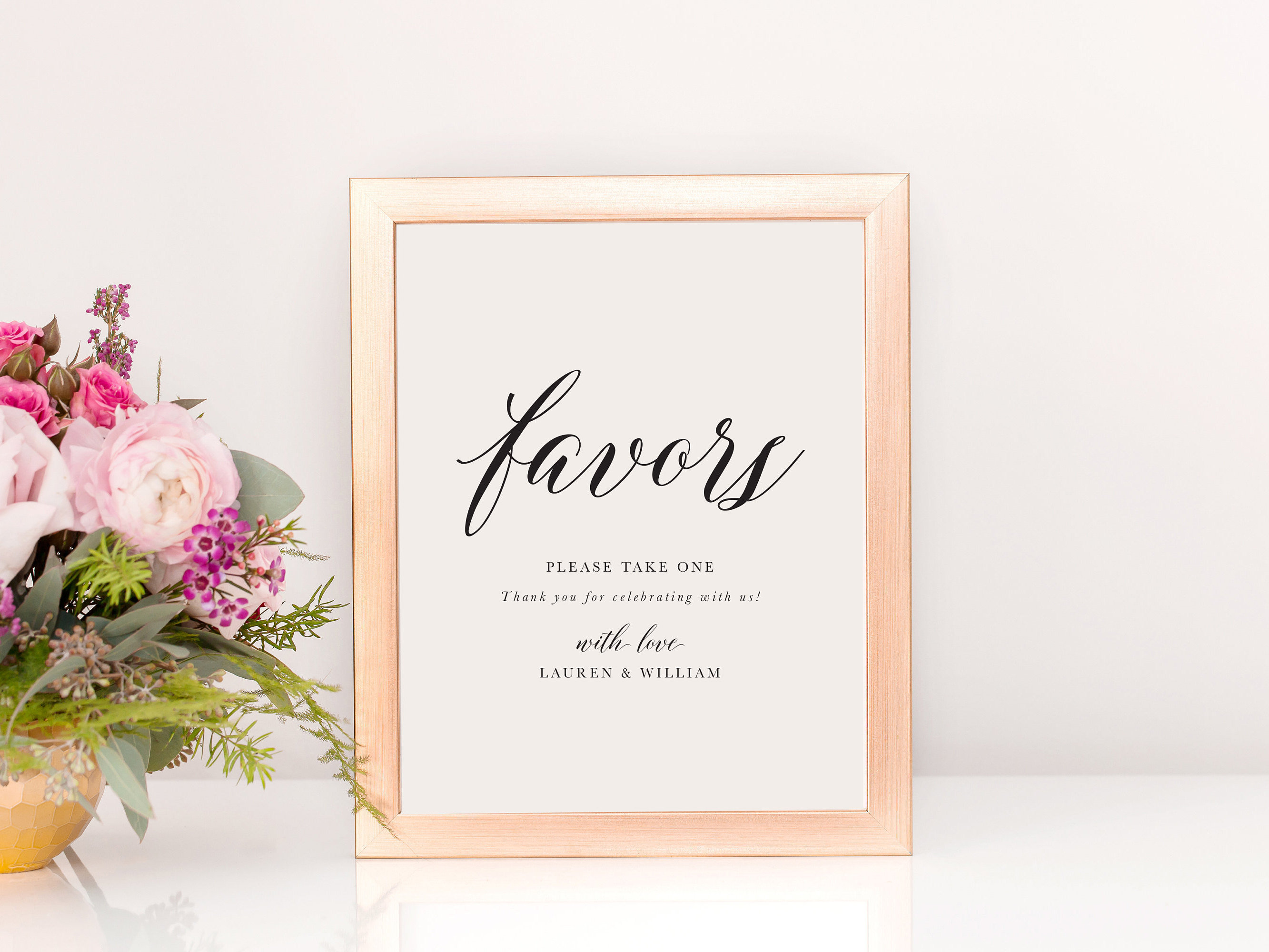 Favors Wedding Sign Wedding Decor Sign Favors Printable Etsy