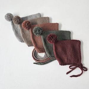 Hand Knit Baby Pixie Hat | Merino Wool Pixie Bonnet