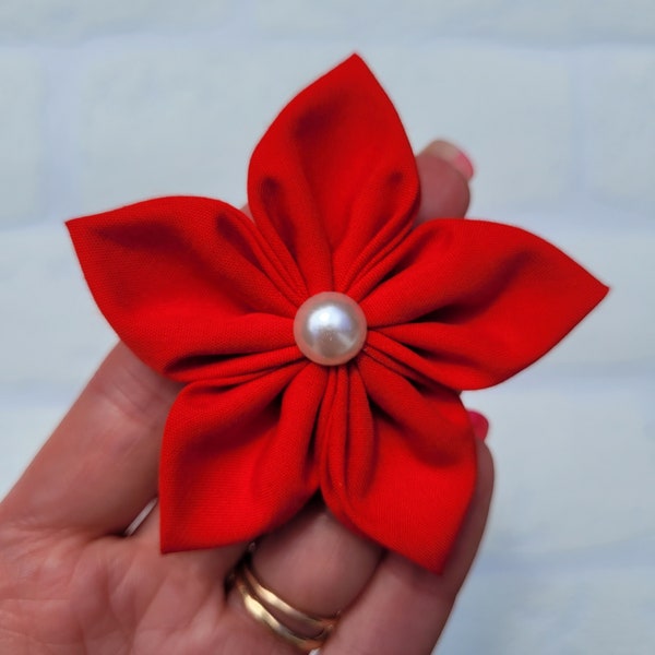 Red Hair Flower Etsy UK