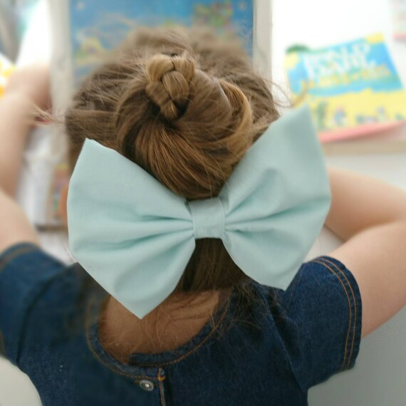 Huge Hair Bow Hair Clip Pastel Colours Hair Bow Girls Etsy