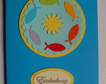 Bastelset Einladung Kommunion Etsy