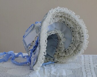 Bonnet for Blythe/ Hat for blythe / Blythe Clothes /Blythe Doll Outfit/ Blue hat Blythe