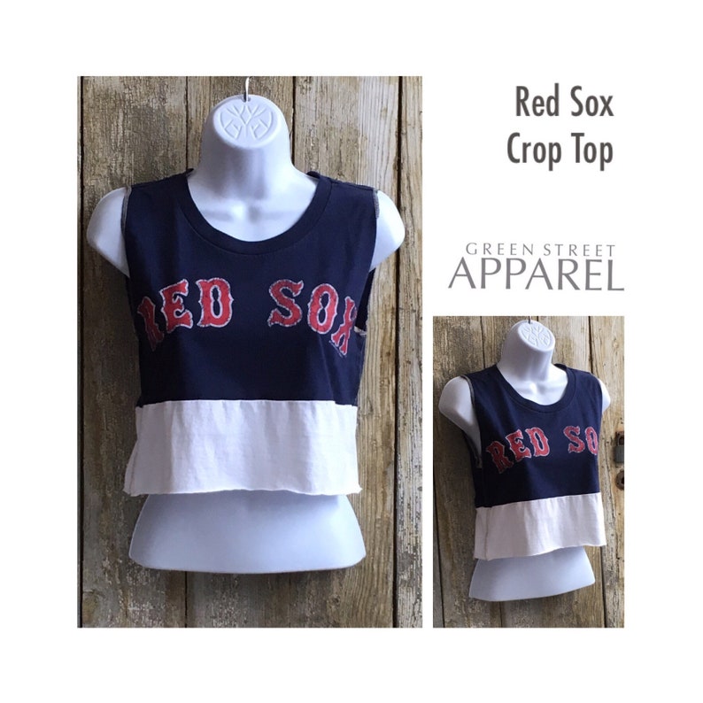 red sox crop top