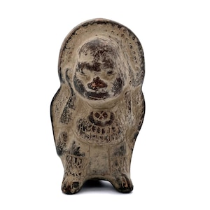 Vintage Replica PreColumbian Pottery Clay Figurine, Mexican clay figurine, Mayan figurine, Aztec figurine