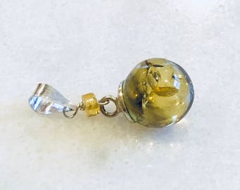 Mexican Pendant - Mexican Jewelry - Mexican Amber Pendant