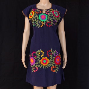 Mexikanisches Kleid, Chiapas Kleid, San Cristóbal Kleid, mexikanisches Leinenkleid