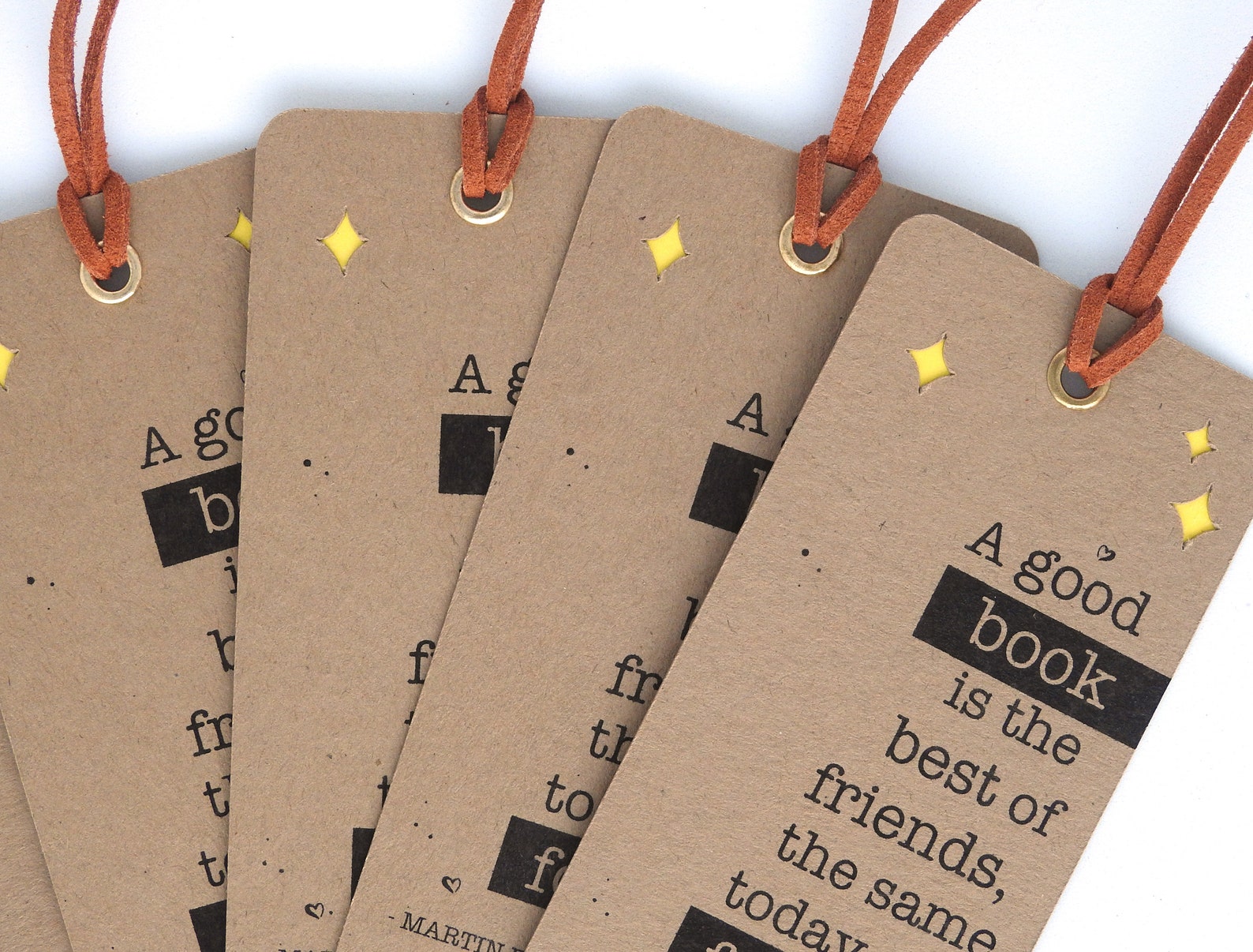 Signet - Citation de livre - Jaune - Etsy France