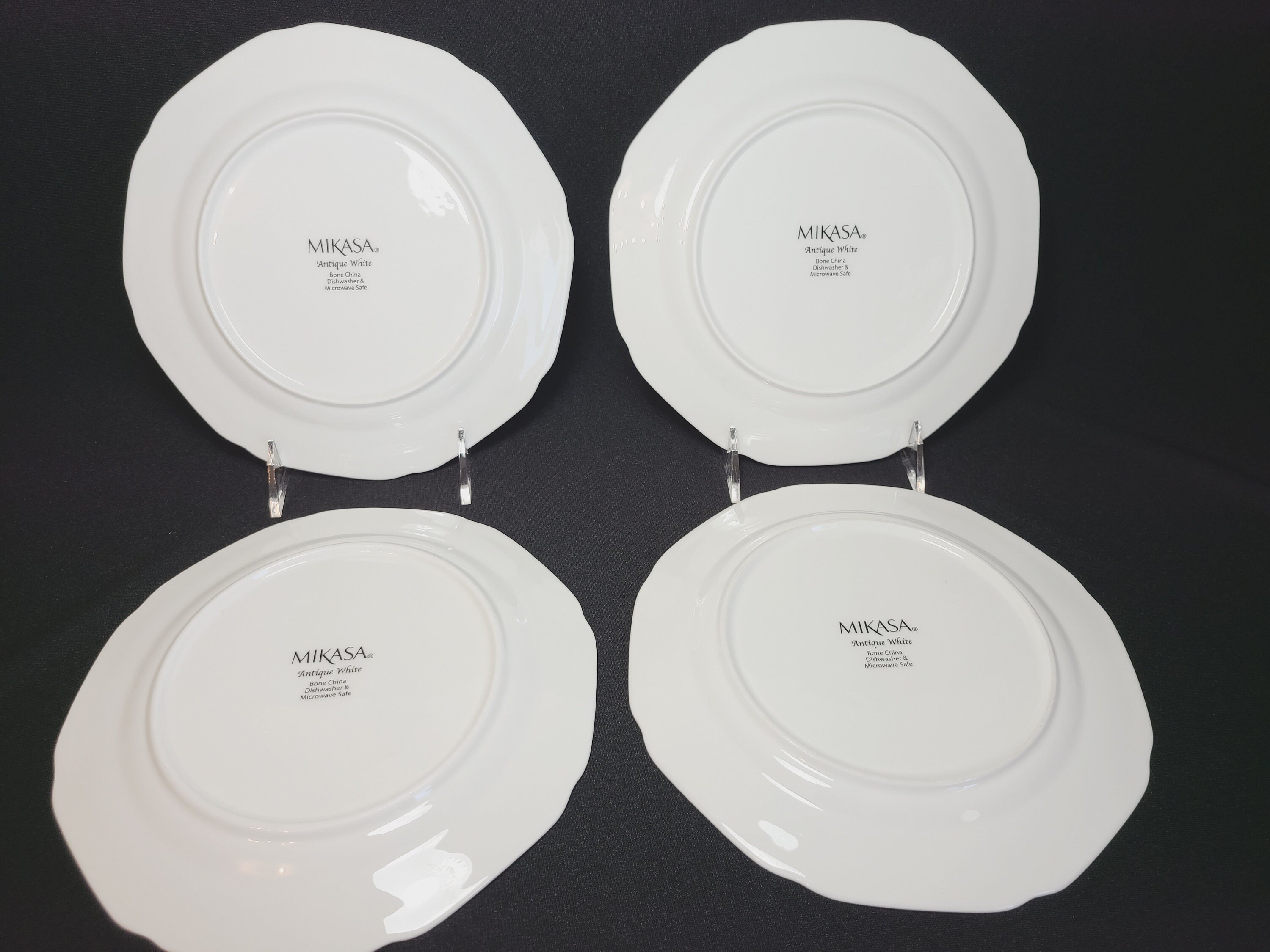 Mikasa Antique White Salad Plates Set or Dessert Bread Plate Etsy