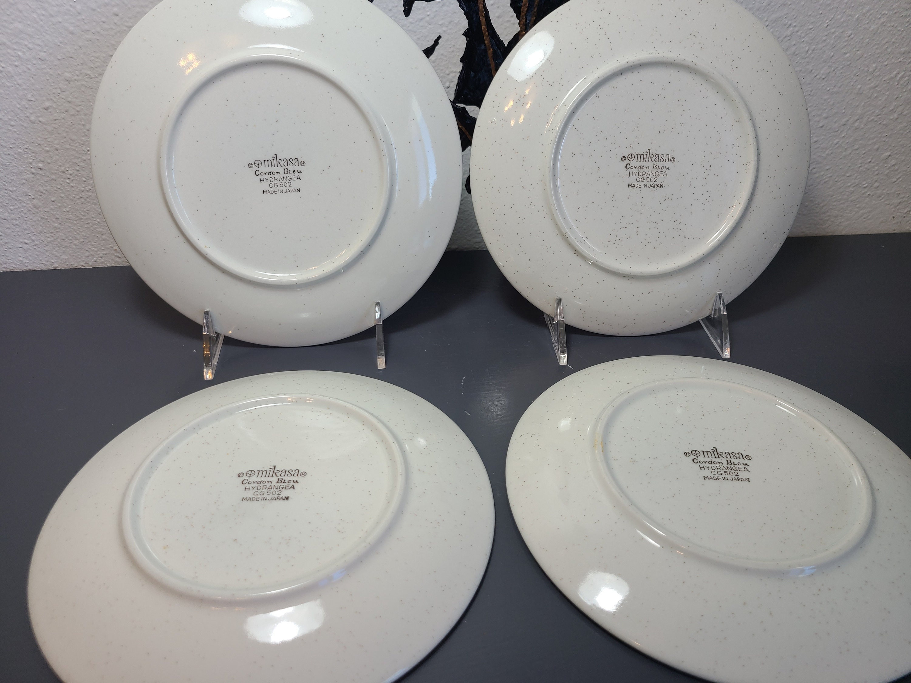 Mikasa Cordon Bleu Hydrangea Set/2 Dinner Plates Set/4 Salad Etsy