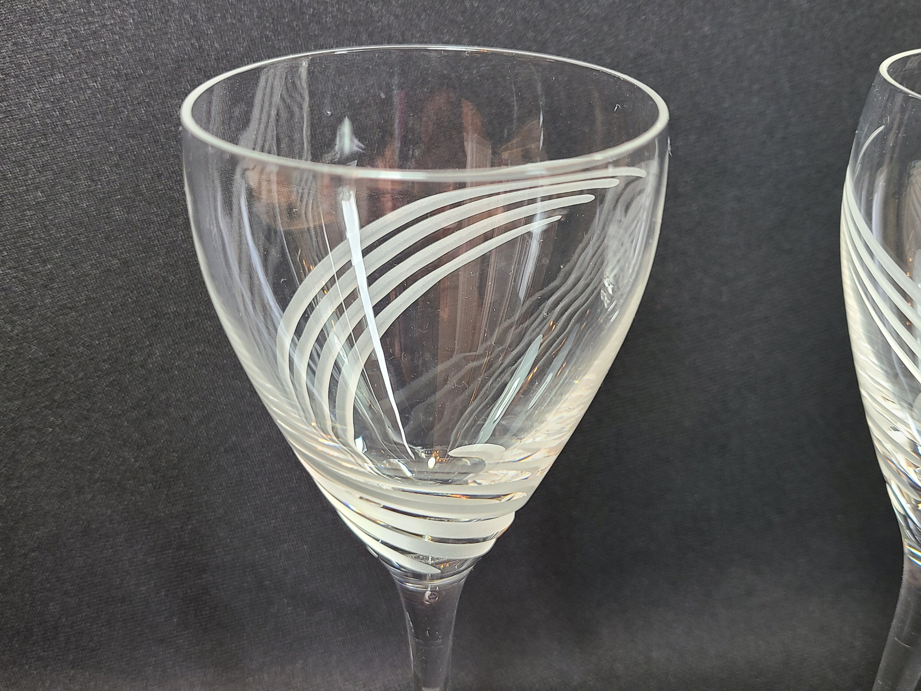 Lenox Windswept Wine Glasses Stemware Set of 2 or Single Glass Original