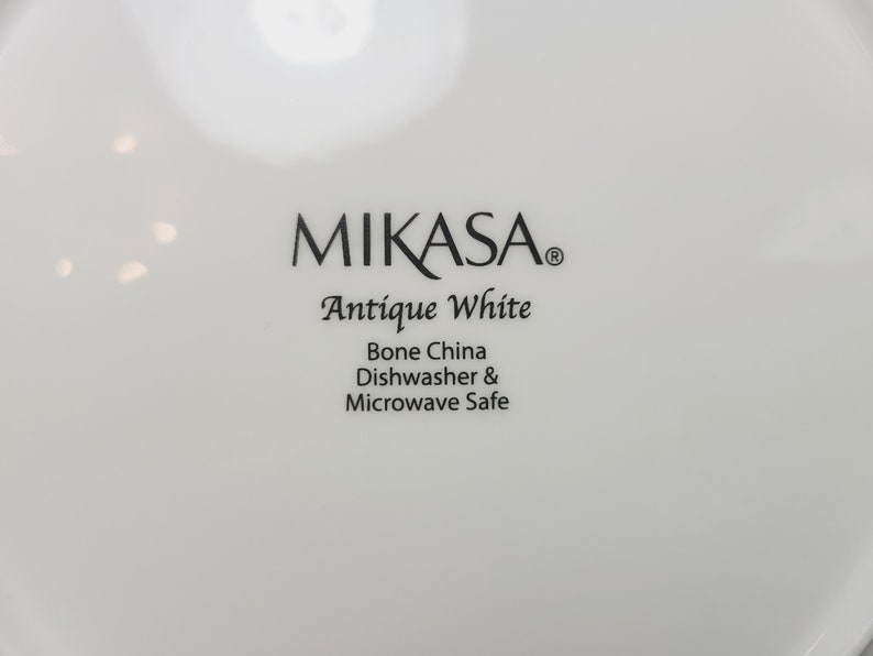 Mikasa Antique White Salad Plates Set or Dessert Bread Plate Etsy