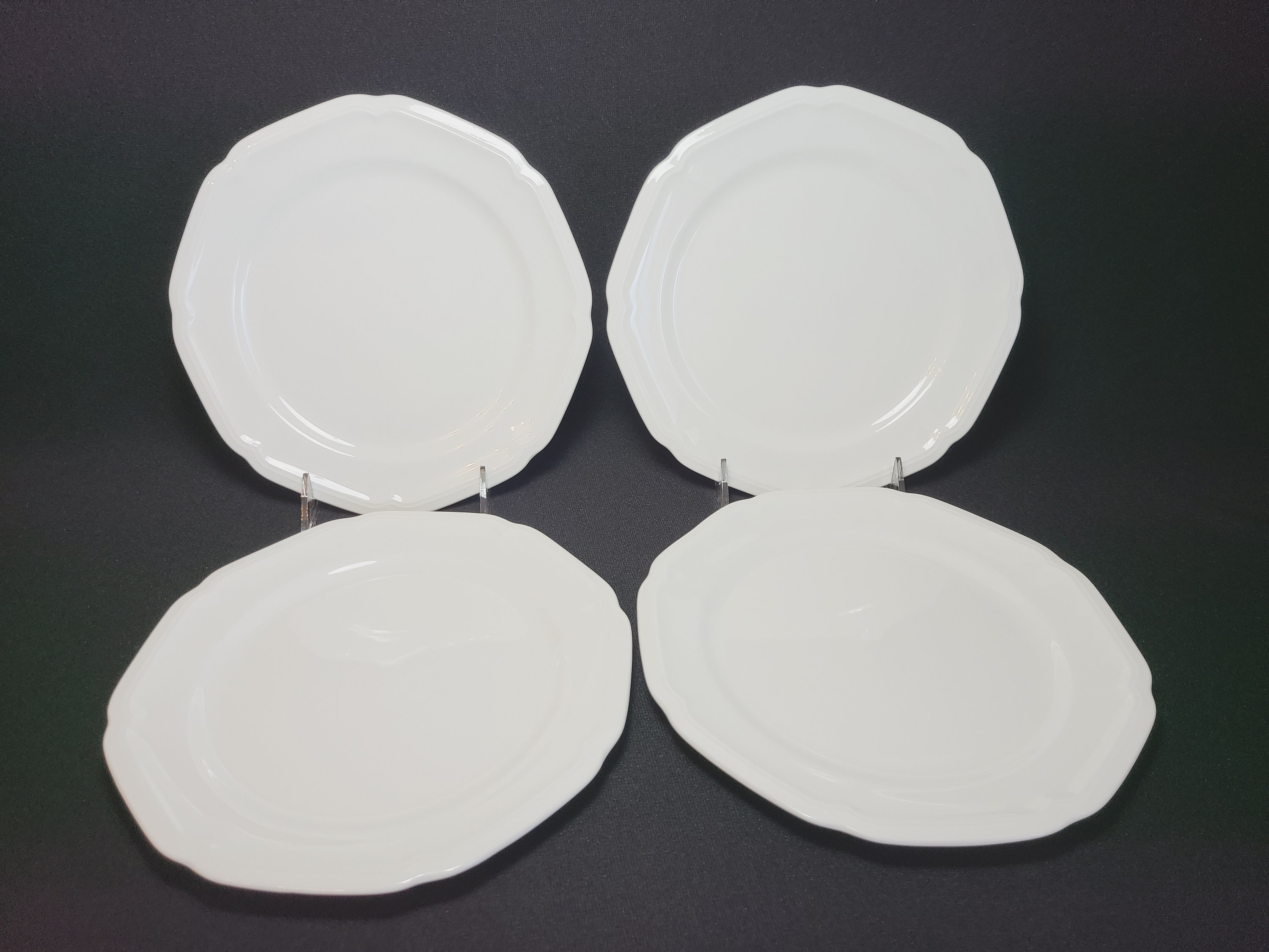 Mikasa Antique White Salad Plates Set or Dessert Bread Plate Etsy