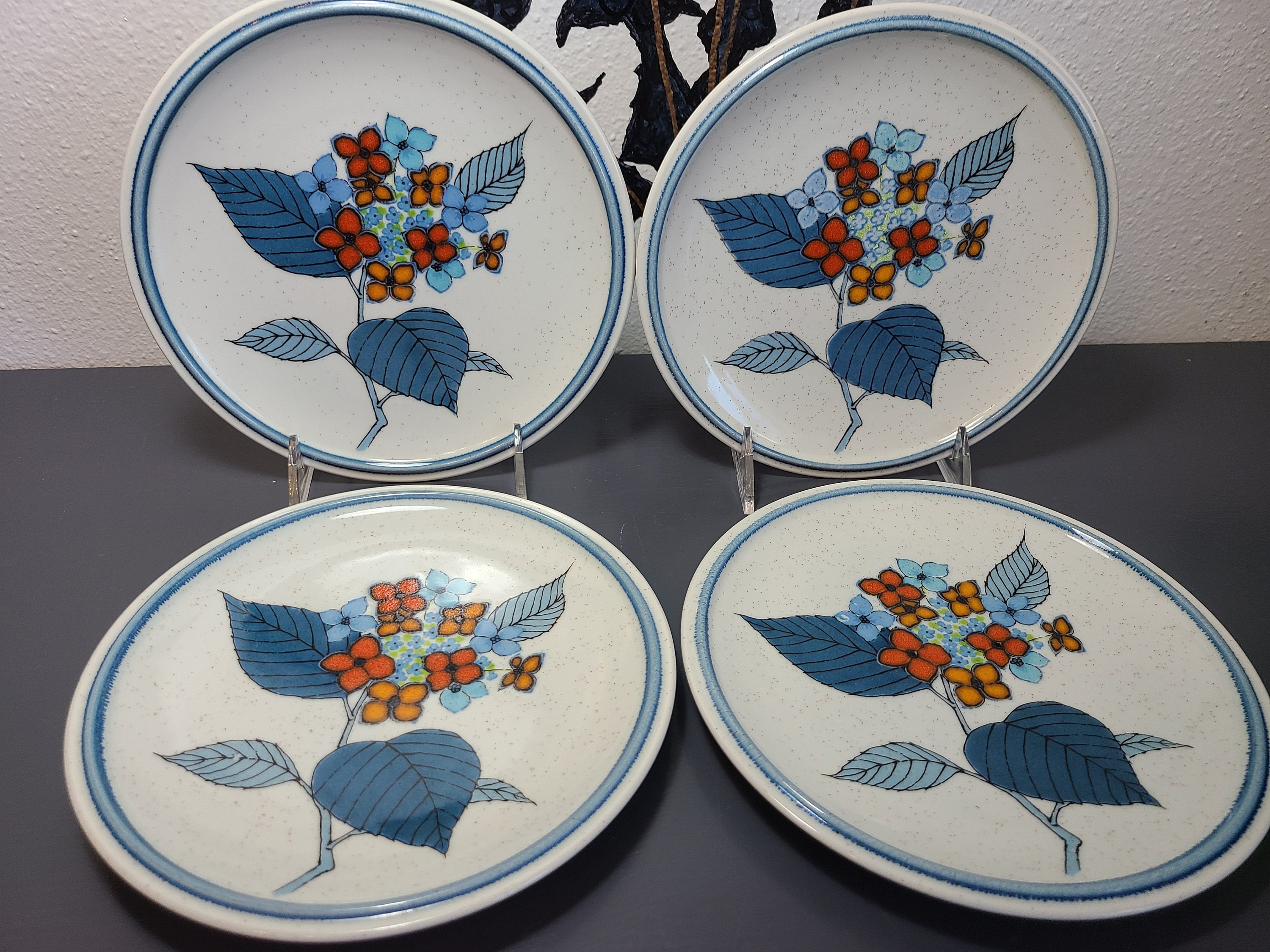 Mikasa Cordon Bleu Hydrangea Set/2 Dinner Plates Set/4 Salad Etsy