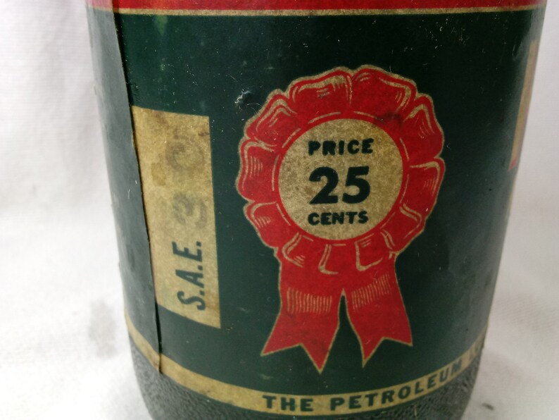 NOS Hy-Val Motor Oil Quart Glass Bottle