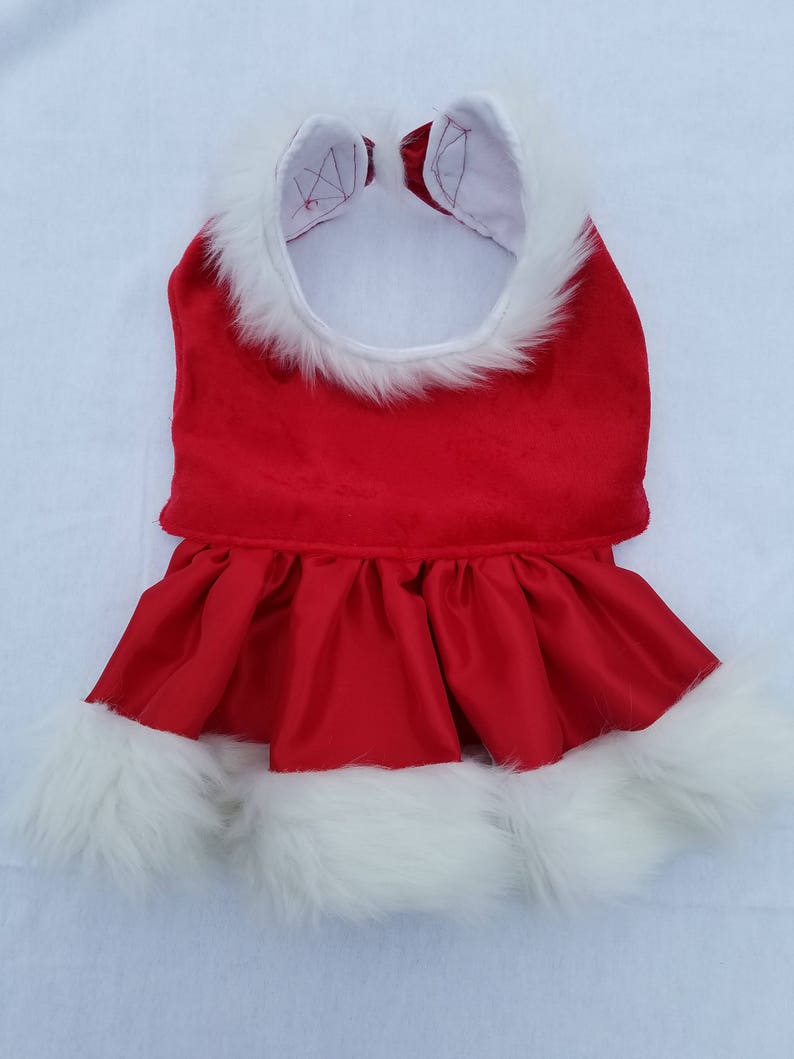 Mrs. Santa Claus Dog Dress Costume Cute Dog Clothes Holiday Etsy