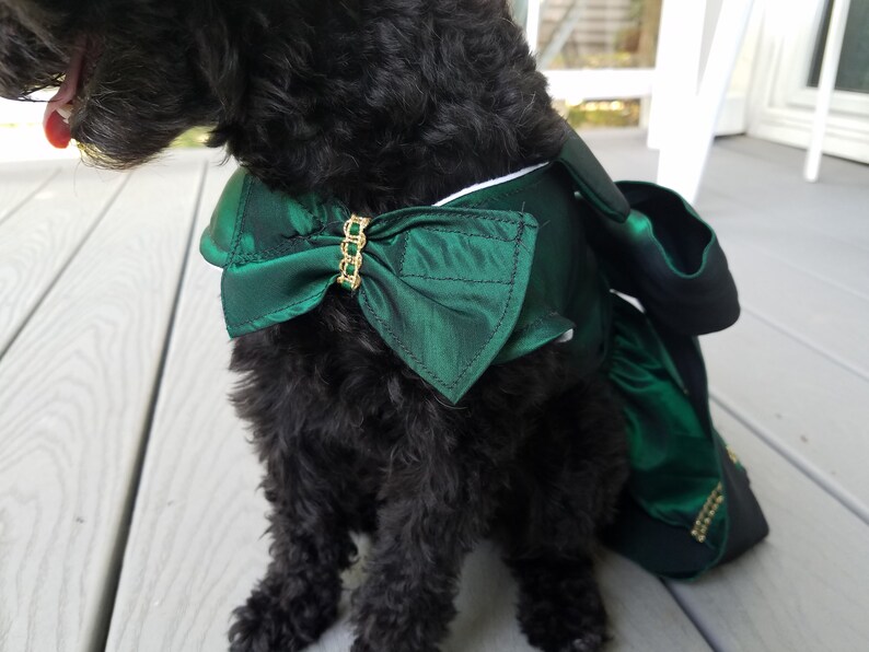 Spectacular Emerald Dog Dress pet Clothes christmas Dog Etsy