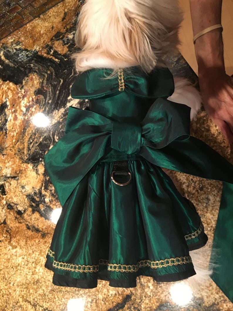 Spectacular Emerald Dog Dress pet Clothes christmas Dog Etsy