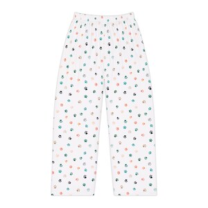 Pfotenabdruck Pyjama Böden, Tier Liebhaber Jammies, Tolles Geschenk für Sie, Bequeme Loungewear Damen Pyjama Hose (AOP)