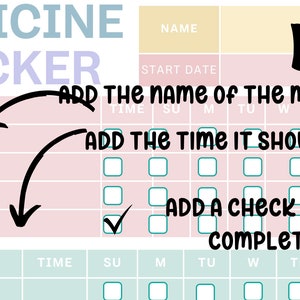 Pet Medication Tracker: Printable Medicine Log (PDF Checklist Template) image 7