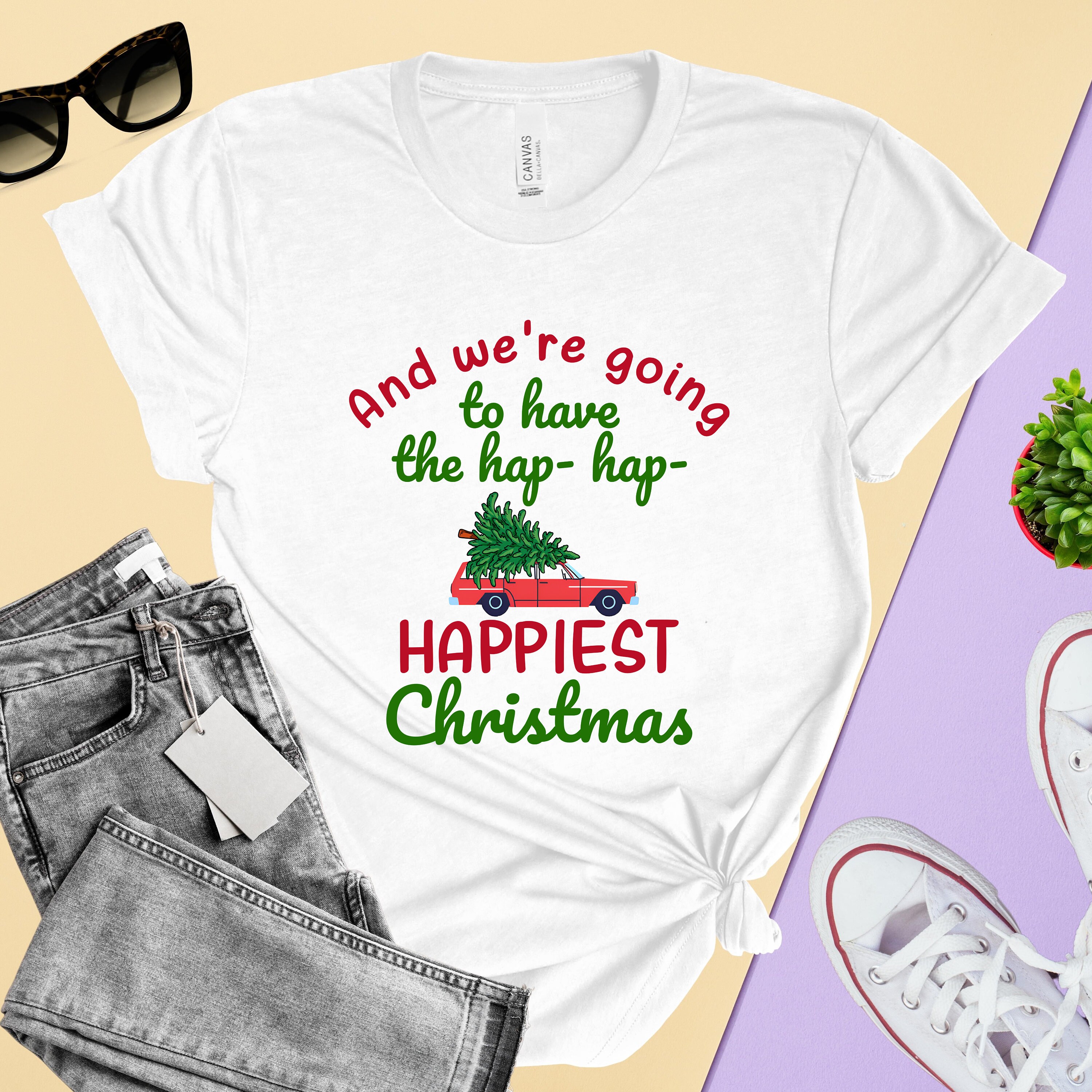Clark Griswold - Maglietta da uomo Natale, bianco, S