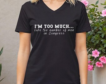 Feminist Tee, Women's Graphic T-Shirt, Political Statement Shirt, Activist Clothing, Congress Equality Top
