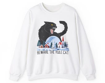 Yule Cat Sweatshirt: Icelandic Christmas Folklore Gift