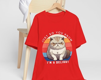 Grumpy Cat T-Shirt, Funny Animal Lover Gift