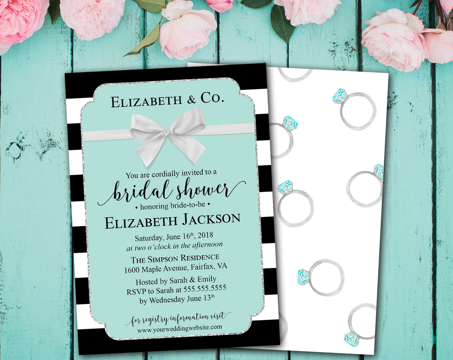 Bride & Co. Bridal Shower Invitation Printed or Printable Etsy