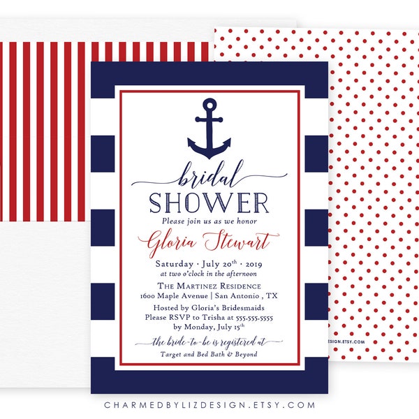 Nautical Bridal Shower - Etsy
