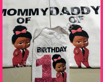 boss baby birthday shirts