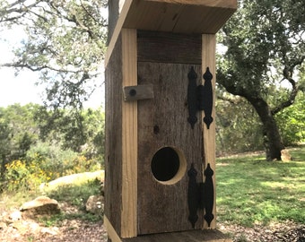 Rustic Birdhouse, outhouse themed, repurposed / recycled pallet wood