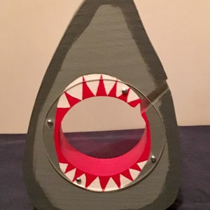 Gray wooden shark bank